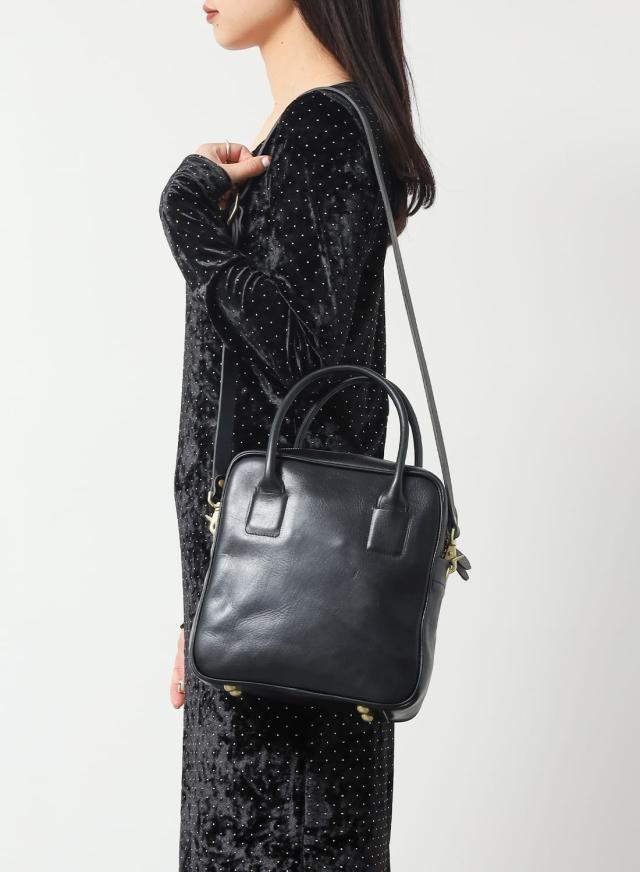 Ense(アンサ)/square mini boston(スクエアミニボストン)/ 鞄 2way 本