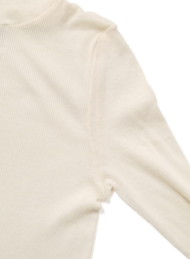 SoupleLuz(スープレルース) COTTON CASHMERE RIB TURTLENECK L/S T