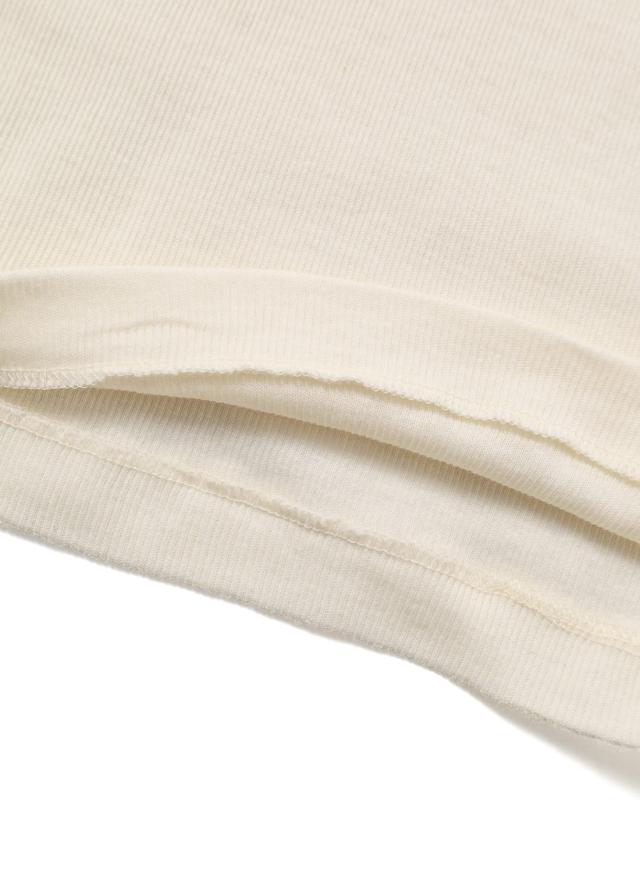 SoupleLuz(スープレルース) COTTON CASHMERE RIB TURTLENECK L/S T