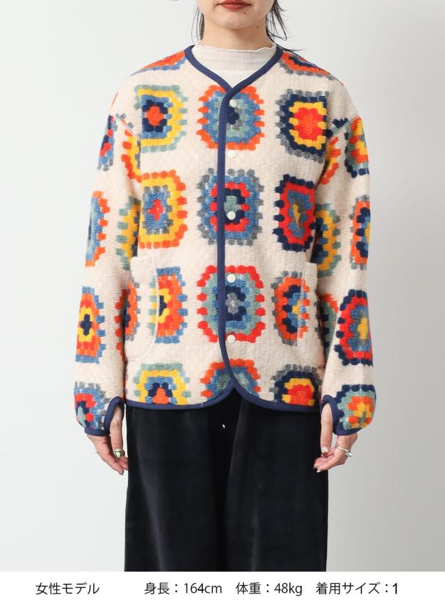 Snow Peak(スノーピーク)/Wool Jacquard Cardigan(ウール ジャカード