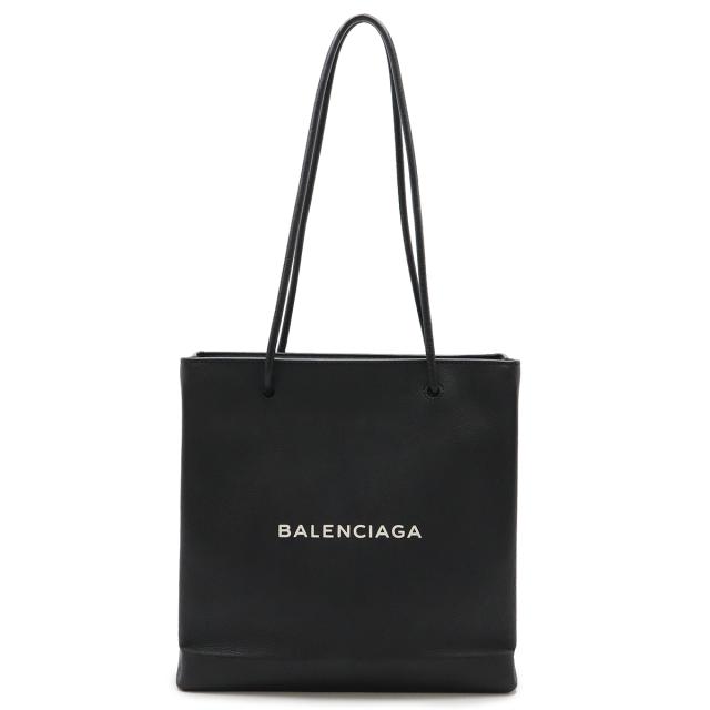 BALENCIAGA バレンシアガ トートバッグ 肩掛け 黒ブラックレザー