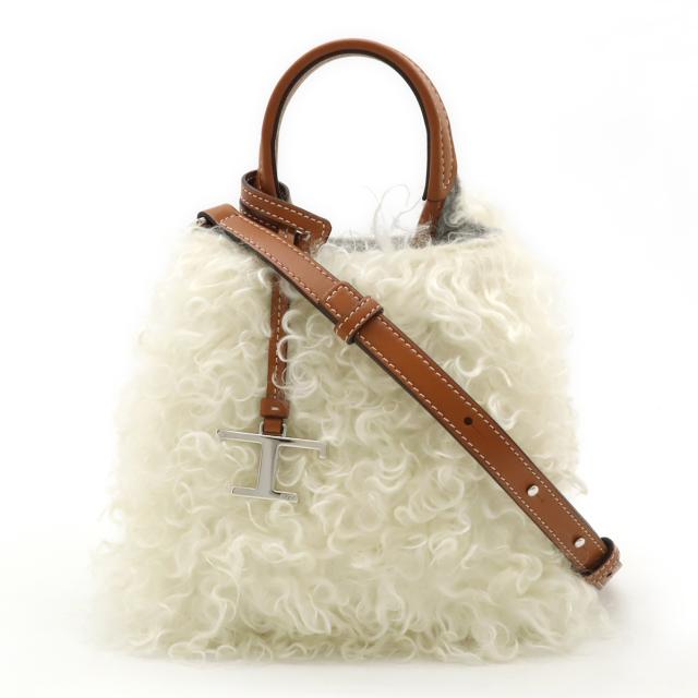 TOD'S トッズ Tタイムレス ミニ ハンドバッグ 2WAY ショルダーバッグ