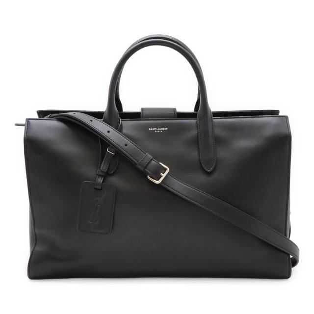 SAINT LAURENT PARIS サン ローラン パリ YSL イブサンローラン ジェーン ハンドバッグ 2WAY ショルダーバッグ レザー ブラック 黒 504883