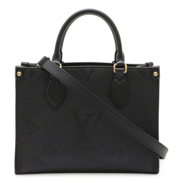 LOUIS VUITTON ルイ ヴィトン モノグラムアンプラント オンザゴーPM ハンドバッグ 2WAY ショルダーバッグ ノワール 黒 ブラック M45653