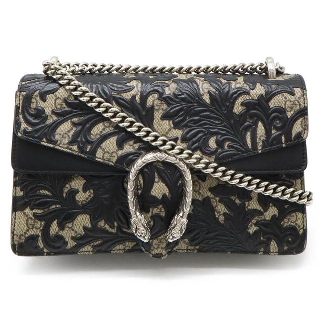 くろ様 GUCCI グッチ ショルダーバッグ400249 チェーンショルダー 黒 バッグ