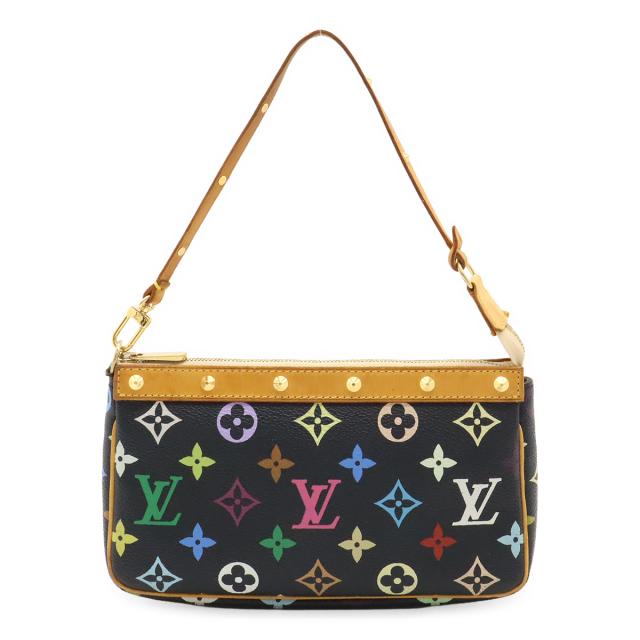 LOUIS VUITTON ルイ ヴィトン モノグラムマルチカラー アクセソワール アクセサリーポーチ ハンドバッグ 小物入れ ノワール ブラック M92648