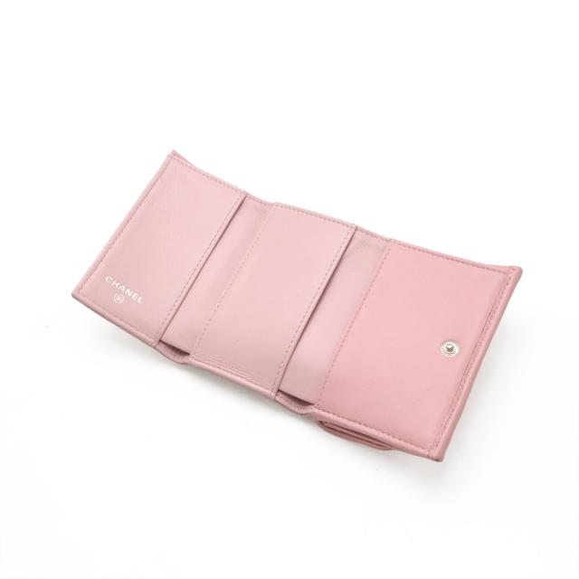 CHANEL シャネル マトラッセ ココマーク 3つ折財布 三つ折り財布