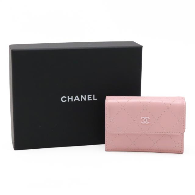 CHANEL シャネル マトラッセ ココマーク 3つ折財布 三つ折り財布