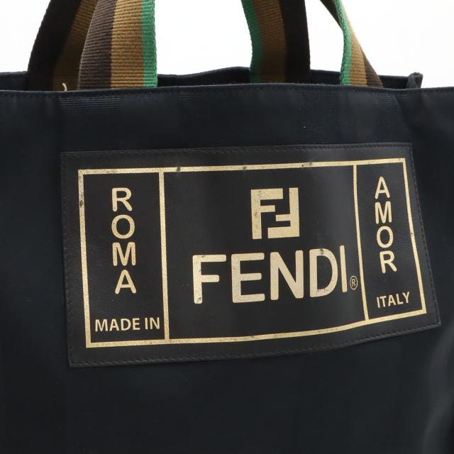 FENDI フェンディ ロゴ ペカン トートバッグ ハンドバッグ ショルダー