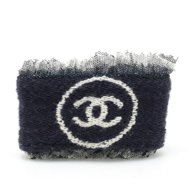 CHANEL シャネル　ココマーク　リストバンド　レース　コットン　ネイビー 楽天市場】【未使用品】CHANEL シャネル ココマーク ヘアバンド