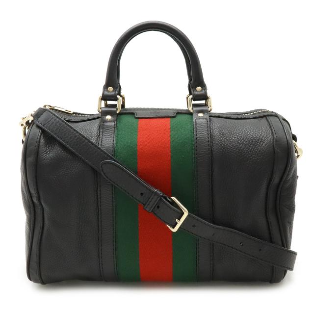 GUCCI グッチ シェリーライン ミニボストン ショルダーバッグ