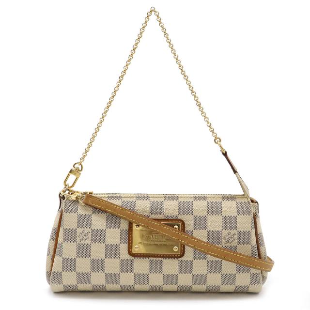 LOUIS VUITTON ルイ ヴィトン ダミエアズール エヴァ アクセサリーポーチ チェーンバッグ 2WAY ショルダーバッグ 斜め掛け N55214