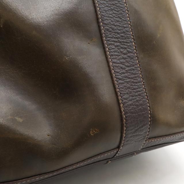 1円 送料無料 HERMES エルメス ガーデンパーティPM アマゾニア×レザー トートバッグ ハンドバッグ メンズ レディース ブラウン系 C0757Mh HERMES ガーデンパーティーPM アマゾニア×レザー ダークブラウン