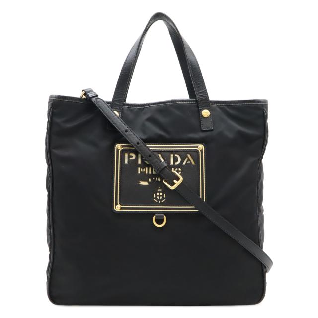 PRADA プラダ ナイロン レザー ハンドバッグ ショルダーバッグ トート