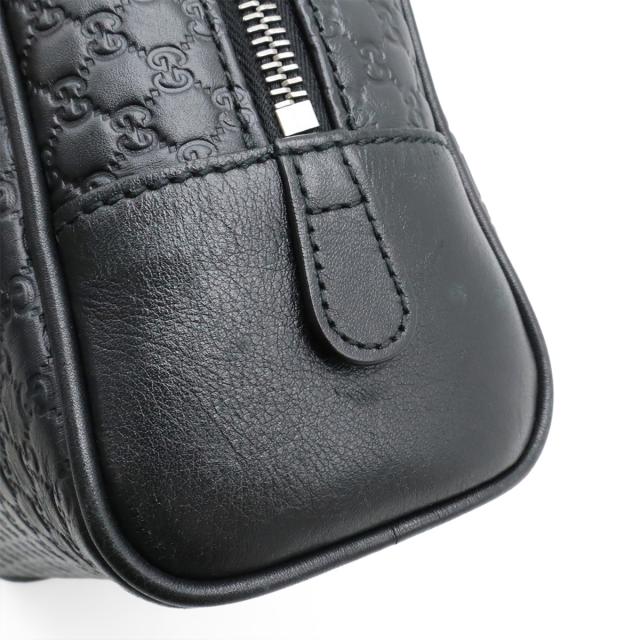 GUCCI グッチ ハンドバッグ ブラック GUCCI グッチ マイクログッチシマ セカンドバッグ クラッチバッグ