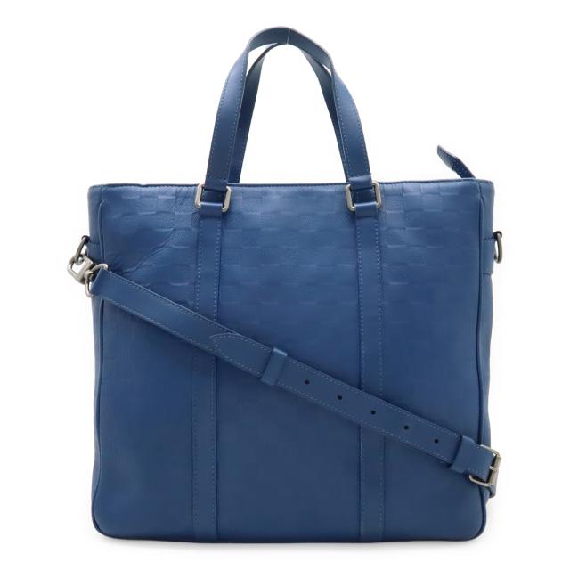LOUIS VUITTON ルイ ヴィトン ダミエアンフィニ タダオPM トートバッグ ビジネスバッグ 2WAYショルダーバッグ ネプテューヌ ブルー 青 N41352