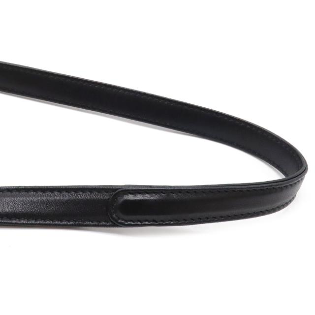 LOEWE ロエベ フラメンコ22 ショルダーバッグ 斜め掛け ポシェット 2WAY 巾着 フリンジ タッセル ナッパレザー ブラック 黒 380.82EH39