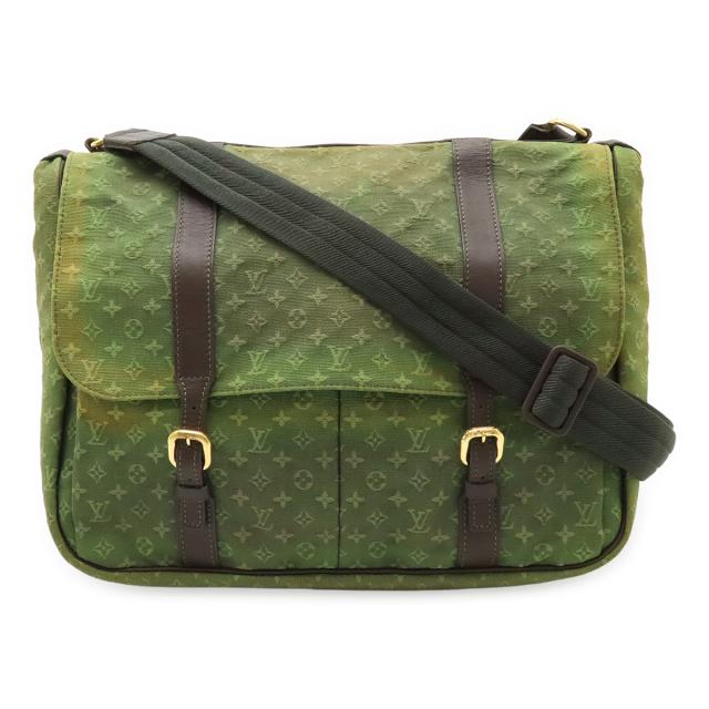 LOUIS VUITTON ルイ ヴィトン モノグラムミニ サックママン マザーズバッグ ショルダーバッグ 斜め掛け TSTカーキ グリーン M42351