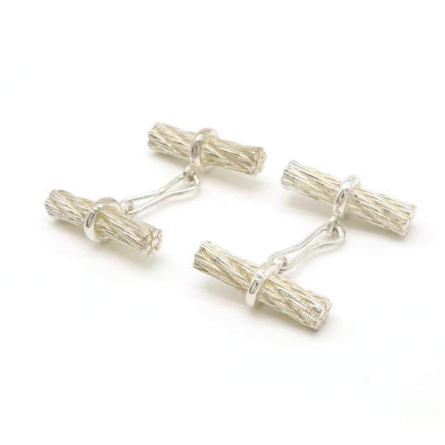 エルメス ロープモチーフ シルバー カフス HERMES ヴィンテージ HERMES エルメス ロープモチーフ カフス カフリンクス