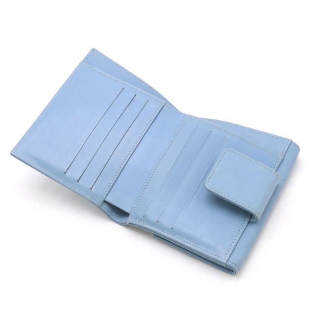 CHANEL シャネル マトラッセ ロゴ 2つ折財布 二つ折り Wホック