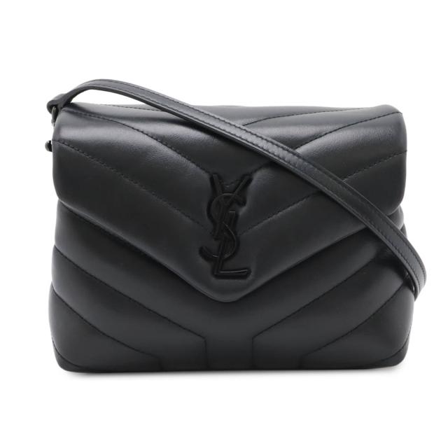 SAINT LAURENT PARIS サン ローラン パリ イブサンローラン YSL ルル ショルダーバッグ 2WAY クラッチ Yキルティング レザー ブラック 630951