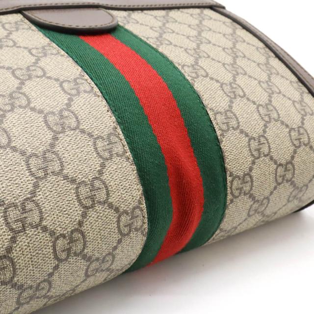 GUCCI オフィディア GGスプリーム シェリーライン 長財布 ゴールド金具