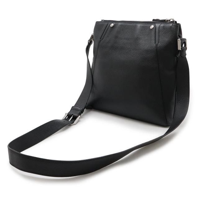 BVLGARI ブルガリ オクト ショルダーバッグ 斜め掛け レザー ブラック