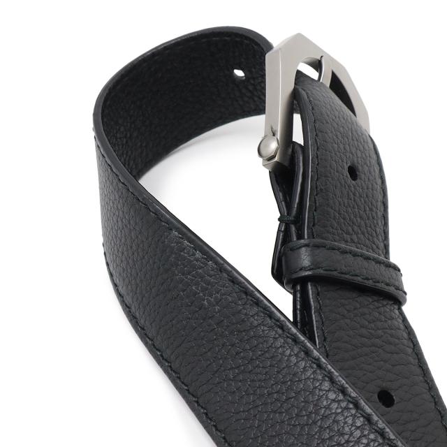 BVLGARI ブルガリ オクト ショルダーバッグ 斜め掛け レザー ブラック