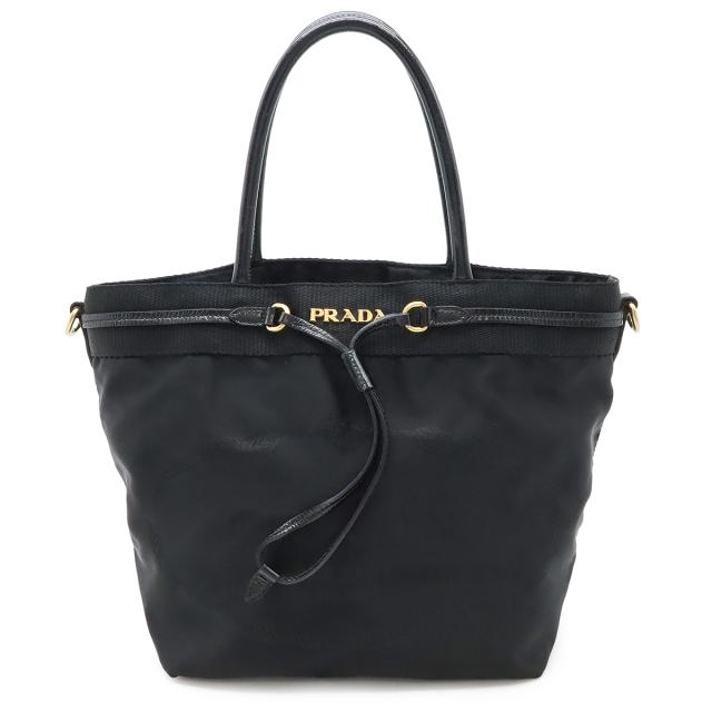 PRADA プラダ ショルダーバッグ ナイロン レザー ブラック 黒 PRADA