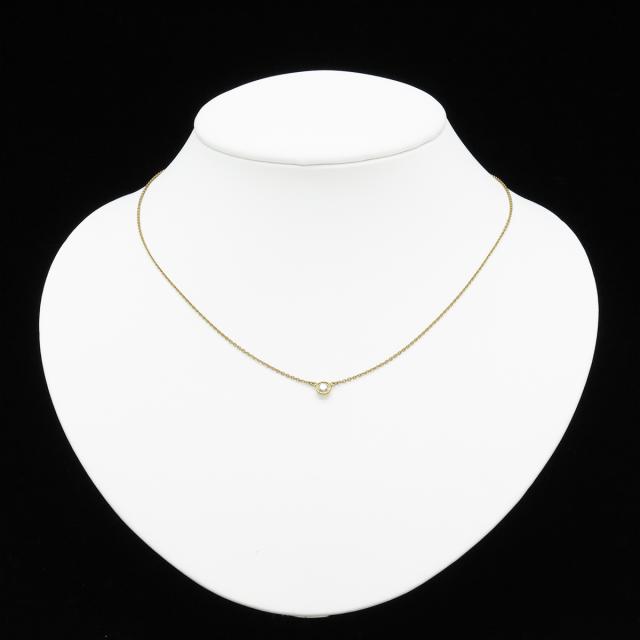 Tiffany & Co. バイザヤード0.18ctダイヤモンドネックレス ティファニー TIFFANY & CO. / バイザヤード ネックレス（3石ダイヤ