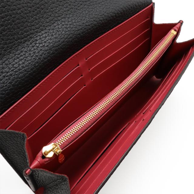 LOUIS VUITTON ルイ ヴィトン ポルトフォイユ カプシーヌ 2つ折り長財布 二つ折り長財布 トリヨンレザー ノワール 黒 ブラック フューシャ M61248 LOUIS VUITTON ルイ ヴィトン ポルトフォイユ カプシーヌ 2つ折り長