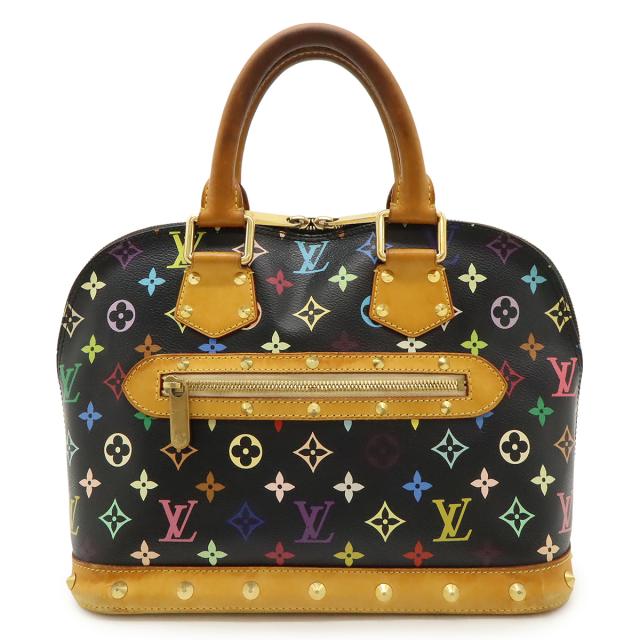 LOUIS VUITTON ルイ ヴィトン モノグラムマルチカラー アルマ ハンドバッグ スタッズ ノワール 黒 ブラック M92646