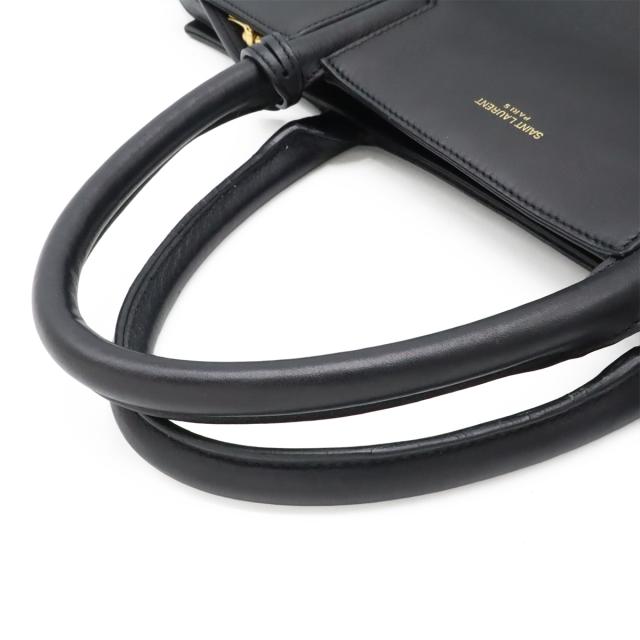 サンローラン /カバリヴゴーシュ /クロコ型押し/ 2wayバッグ/ 黒 SAINT