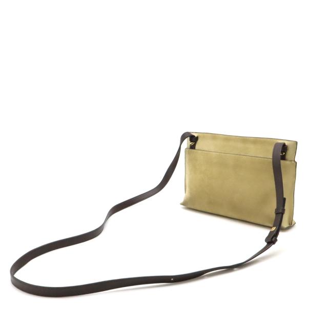 ロエベ LOEWE ダークブラウン×ベージュ レディース ムートン/冬物 美品 コート ロエベ アナグラム ダークブラウン PVC レザー レディース LOEWE1