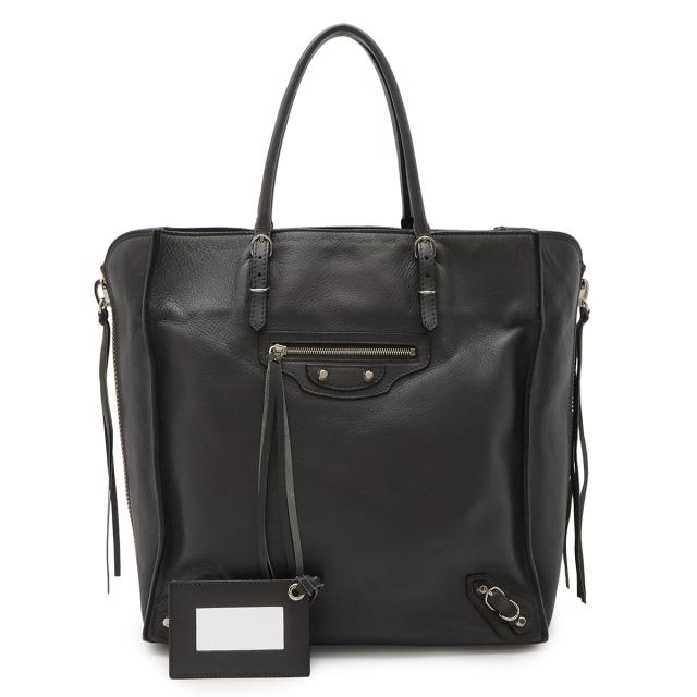 バレンシアガ チャコールグレー ペーパー バッグ ショルダー トート