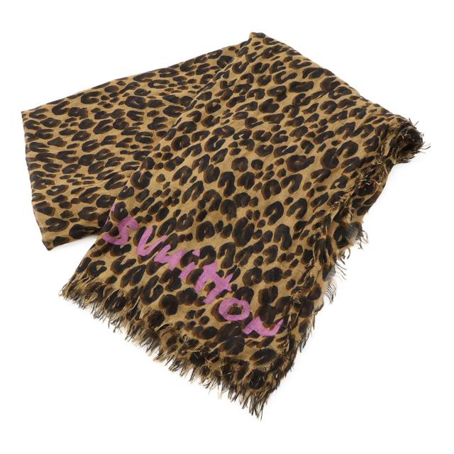 LOUIS VUITTON エトール レオパード柄 ストール ルイヴィトン LOUIS