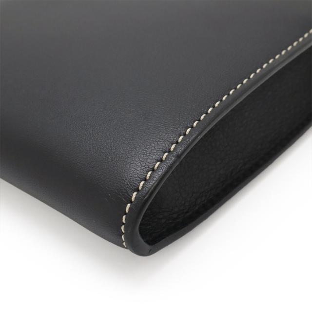 LOEWE ロエベ アナグラム アイ ロエベ ネイチャー ELN ネックポケット ショルダーバッグ ショルダーポーチ ポシェット レザー ブラック 101.30AB66