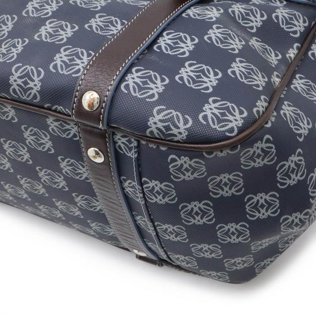 ショルダーバッグ トートバッグ PVC/レザー ブルー×ネイビー