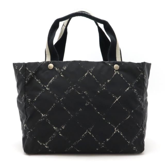 CHANEL シャネル 旧トラベルライン トートバッグ ショルダーバッグ ナイロン ブラック 黒 レッド 赤 A11833