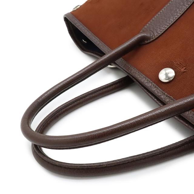 エルメス ガーデンパーティMM トートバッグ トワルオフィシェ ブラウン