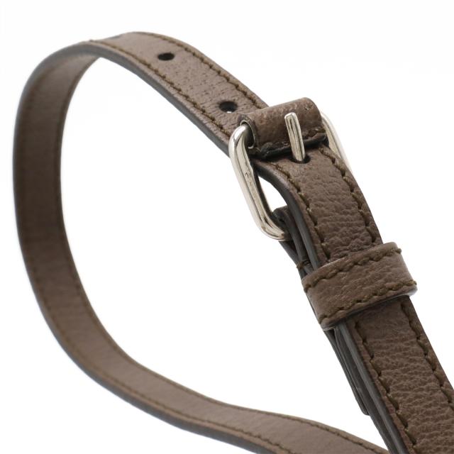 GUCCI グッチ GGスプリーム ショルダーバッグ 斜め掛け PVC レザー