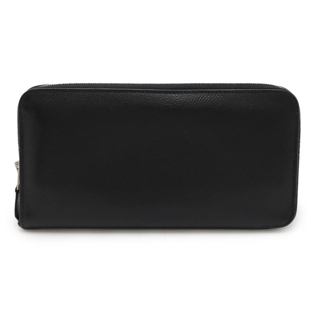 HERMES エルメス アザップロング クラシック ラウンドファスナー 長財布 ヴォーエプソン レザー ブラック 黒 シルバー金具 □O刻印