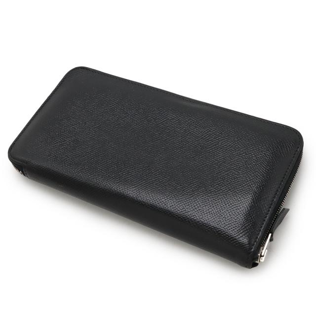 HERMES エルメス アザップロング クラシック ラウンドファスナー 長財布 ヴォーエプソン レザー ブラック 黒 シルバー金具 □O刻印