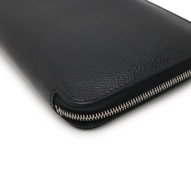 HERMES エルメス アザップロング クラシック ラウンドファスナー 長財布 ヴォーエプソン レザー ブラック 黒 シルバー金具 □O刻印