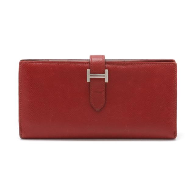 HERMES エルメス ヴォーエプソン ベアンスフレ 二つ折り長財布 刻印：□K エルメス(HERMES) ベアンスフレ 二つ折り長財布 R刻印 ヴォー