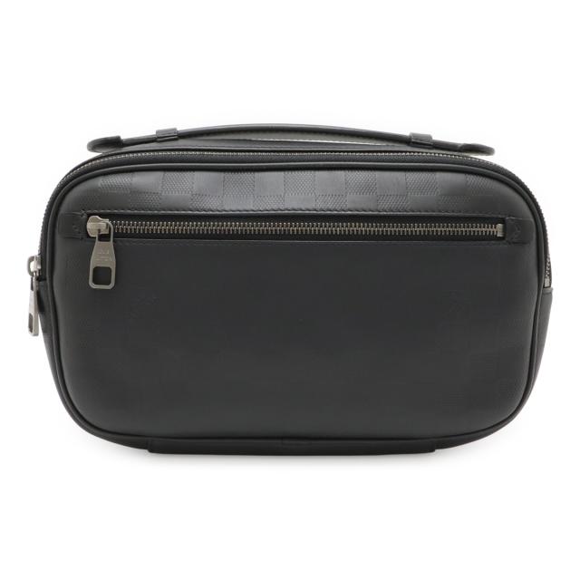 LOUIS VUITTON ルイ ヴィトン ダミエアンフィニ アンブレール ボディバッグ ウエストバッグ 2WAY レザー オニキス 黒 ブラック N41288