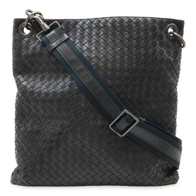 BOTTEGA VENETA ボッテガ ヴェネタ ボッテガベネタ イントレチャート ショルダーバッグ 斜め掛け ブラック 黒 161623