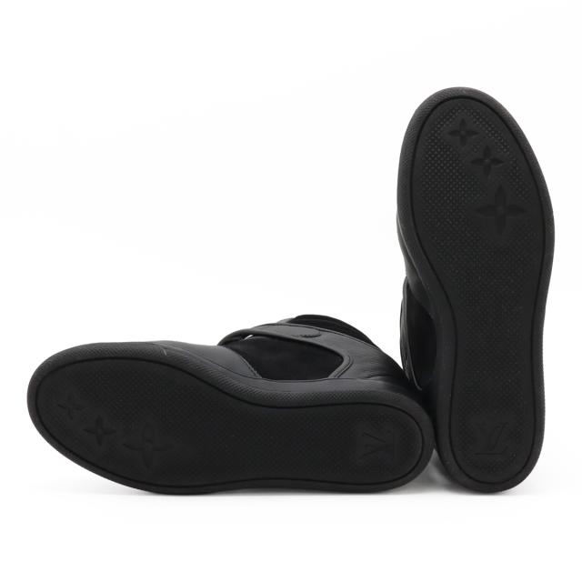 LOUIS VUITTON ルイ ヴィトン ポストマーク ライン スニーカー シューズ ハイカット レースアップ エピレザー ノワール 黒 ブラック #36 1/2 23.5cm