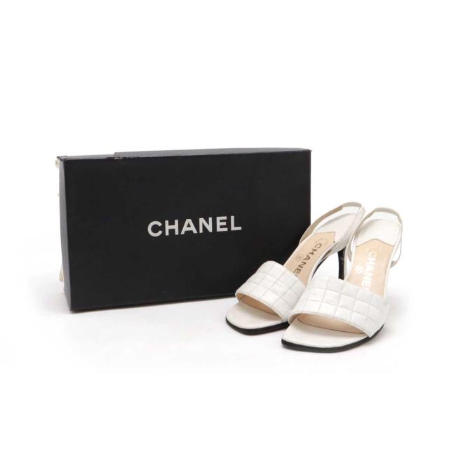CHANEL シャネル チョコバー サンダル ミュール バックストラップ
