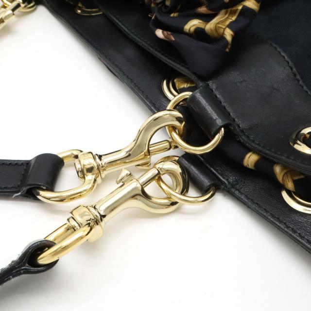 GUCCI グッチ GGキャンバス スカーフ付き トートバッグ ショルダー
